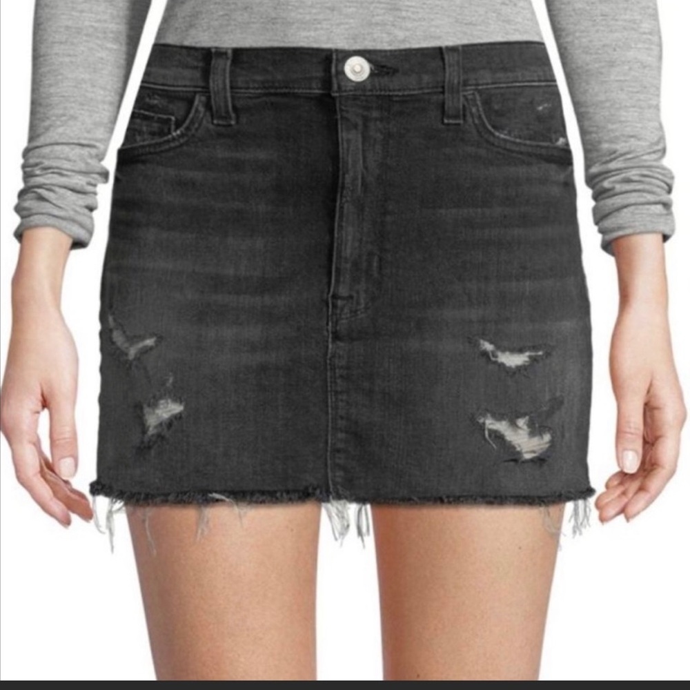 Hudson vivid mini skirt reverie denim
